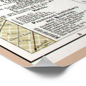 Philadelphia Map 1895 replica Poster (Hoek)