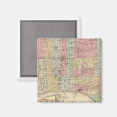 Philadelphia Map door Mitchell Magneet (Voorkant / Achterkant)