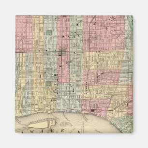 Philadelphia Map door Mitchell Magneet