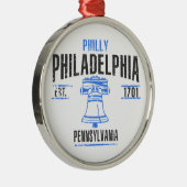 Philadelphia Metalen Ornament (Rechts)