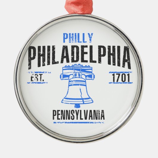 Philadelphia Metalen Ornament (Voorkant)