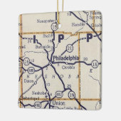 Philadelphia MS  kaart Keramisch Ornament (Links)