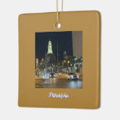 Philadelphia Night Photo Ornament (Links)