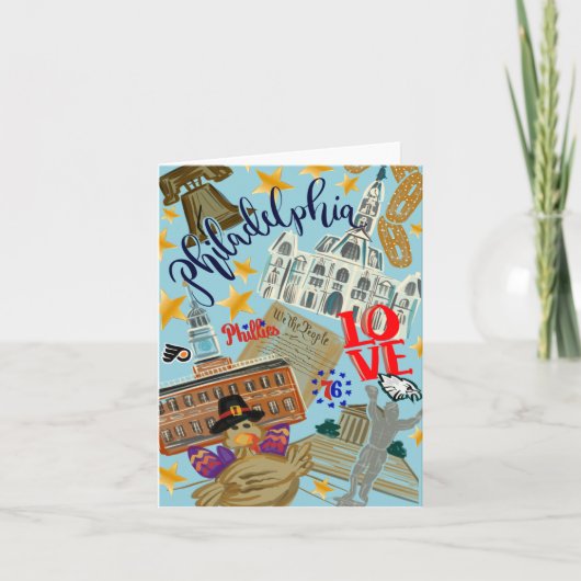 Philadelphia Notitiekaart (Voorkant)