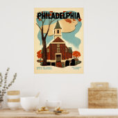 Philadelphia Old Swedes Church - WPA Poster (Keuken)