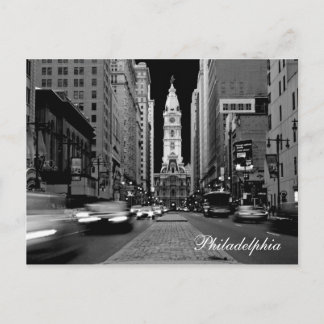 Philadelphia op het Briefkaart van Night