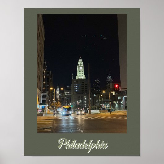 Philadelphia op het Poster van Night (Voorkant)