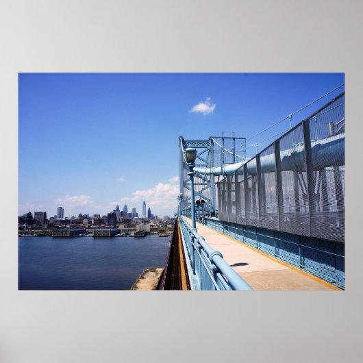 Philadelphia over de brug poster (Voorkant)