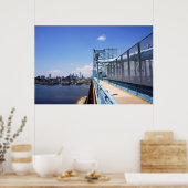 Philadelphia over de brug poster (Keuken)