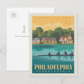 Philadelphia, PA | Boathouse Row Briefkaart (Voorkant / Achterkant)