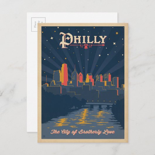 Philadelphia, PA Briefkaart (Voorkant / Achterkant)