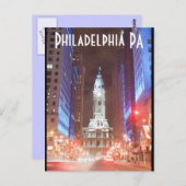 Philadelphia PA Briefkaart (Voorkant / Achterkant)