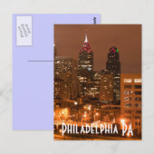 Philadelphia PA Briefkaart (Voorkant / Achterkant)
