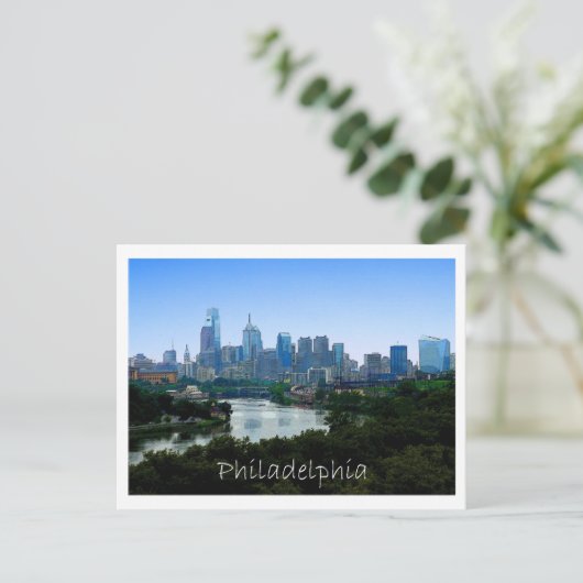 Philadelphia PA Briefkaart (Staand voorkant)