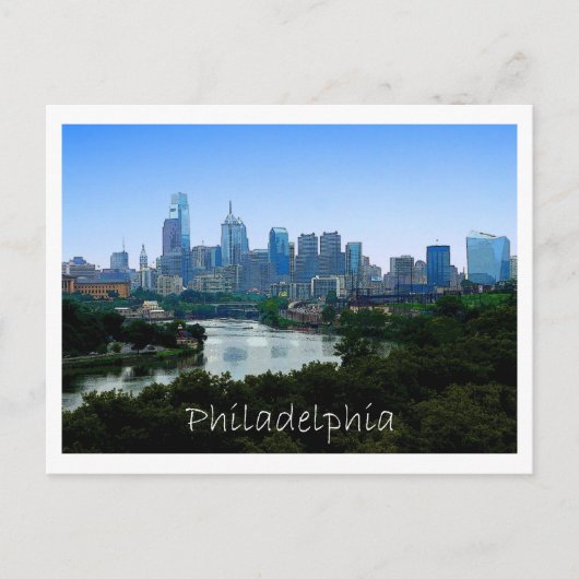 Philadelphia PA Briefkaart (Voorkant)