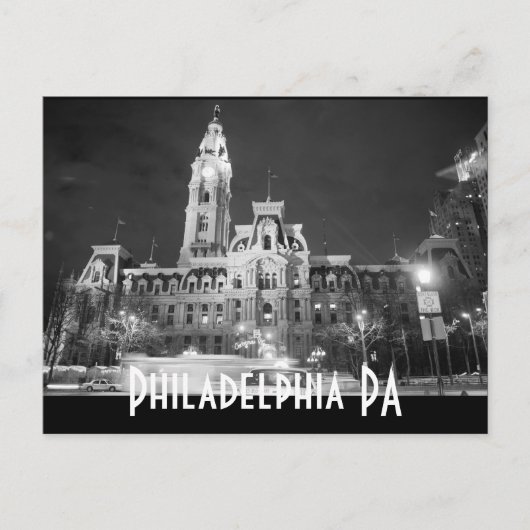 Philadelphia PA Briefkaart (Voorkant)