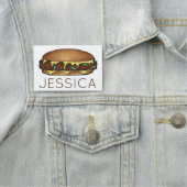 Philadelphia PA Cheesesteak Cheese Steak Sandwich Naamplaatje (In situ)