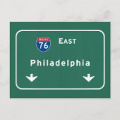Philadelphia pa Interstate Highway Freeway Road : Briefkaart (Voorkant)