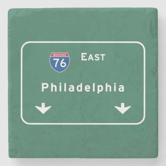 Philadelphia pa Interstate Highway Freeway Road : Stenen Onderzetter (Voorkant)