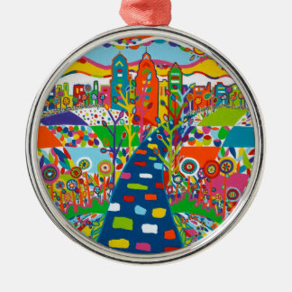 Philadelphia, PA-kerstversiering Metalen Ornament