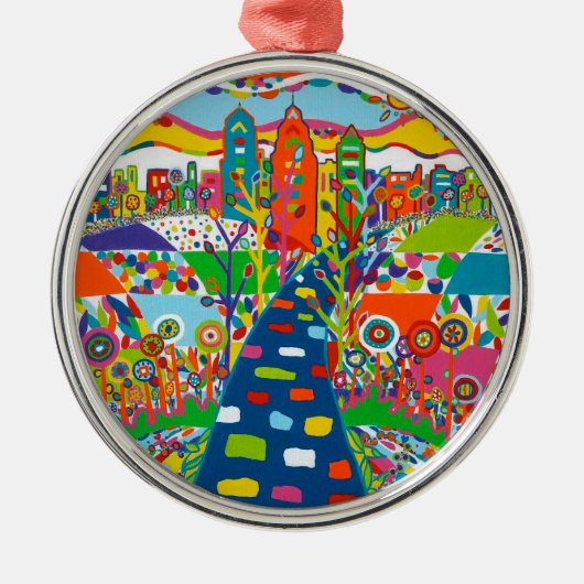 Philadelphia, PA-kerstversiering Metalen Ornament (Voorkant)