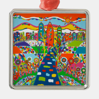 Philadelphia, PA-kerstversiering Metalen Ornament