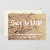 Philadelphia, PA Oude kaart (Voorkant / Achterkant)