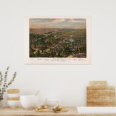 Philadelphia PA Panoramic Map  1876 Poster (Keuken)