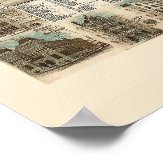 Philadelphia, PA Panoramic Map - 1886 Poster (Hoek)