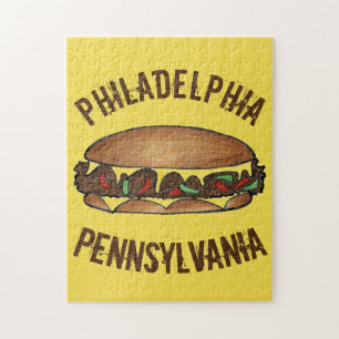 Philadelphia PA Pennsylvania Philly Cheese Steak Legpuzzel