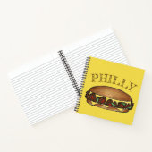 Philadelphia PA Philly Cheesesteak Steak Sandwich Notitieboek (Binnen)