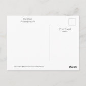 Philadelphia, PA Post Kaart-Volle Maan Briefkaart (Achterkant)