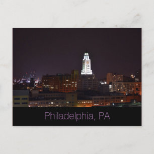 Philadelphia, PA Post Kaart-Volle Maan Briefkaart