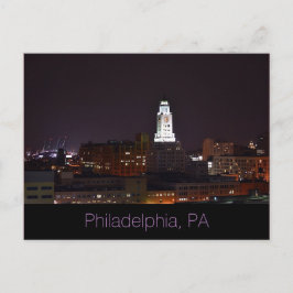 Philadelphia, PA Post Kaart-Volle Maan Briefkaart