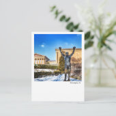 Philadelphia PA - Rocky Statue Briefkaart (Staand voorkant)