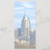 Philadelphia Pa Skyline II Wedding Menu (Achterkant)