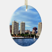 Philadelphia Pa Skyline Keramisch Ornament (Rechts)
