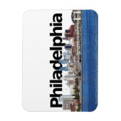 Philadelphia PA Skyline met Philadelphia aan de he Magneet (Verticaal)