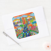 Philadelphia, PA-Sticker Vierkante Sticker (Envelop)