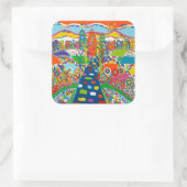 Philadelphia, PA-Sticker Vierkante Sticker (Tas)