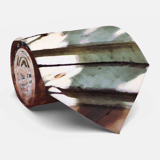 Philadelphia PA - Street in Society Hill Stropdas (Opgerold)