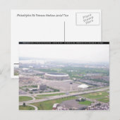 Philadelphia PA Veterans Stadium Aerial Uitzicht Briefkaart (Voorkant / Achterkant)