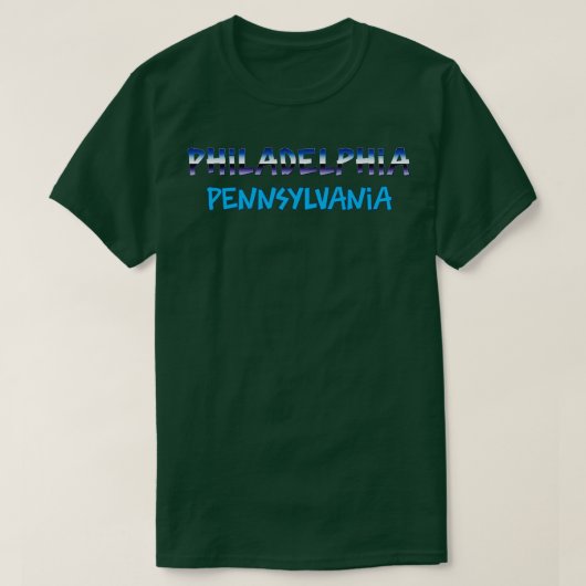 Philadelphia Pennsylvania 2 T-shirt (Design voorkant)