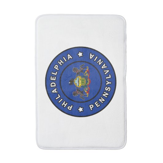 Philadelphia Pennsylvania Badmat (Voorkant Verticaal)