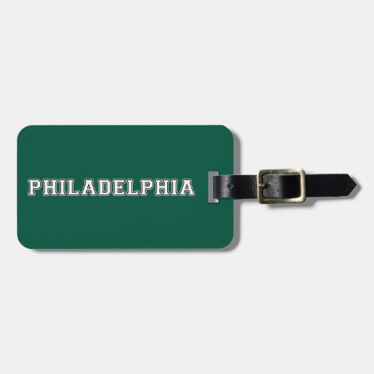Philadelphia Pennsylvania Bagagelabel (Voorkant horizontaal)
