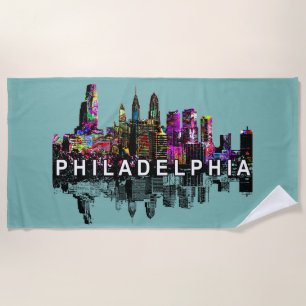 Philadelphia, Pennsylvania bedekt met graffiti Strandlaken