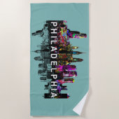 Philadelphia, Pennsylvania bedekt met graffiti Strandlaken (Voorkant)