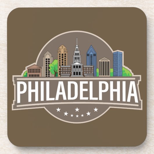 Philadelphia Pennsylvania Bier Onderzetter (Voorkant)