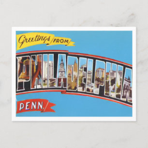Philadelphia, Pennsylvania  Big Letters Briefkaart