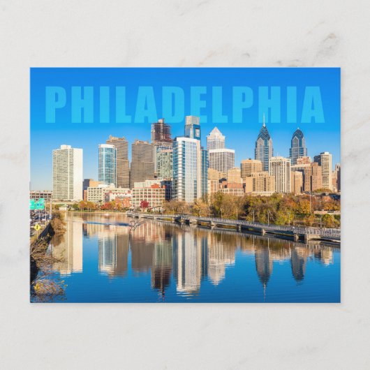 Philadelphia Pennsylvania Briefkaart (Voorkant)